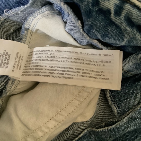 Abercrombie & Fitch Mom Jeans Ankle Blue Belted Paper Bag Waist High Rise 28/6 - Picture 6 of 12